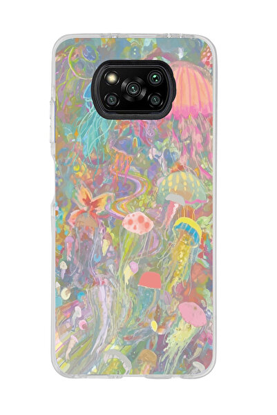 SUPER FRAME Poco X3 PRO / X3 NFC Uyumlu Deniz Anası Tasarımlı Şeffaf Telefon ...