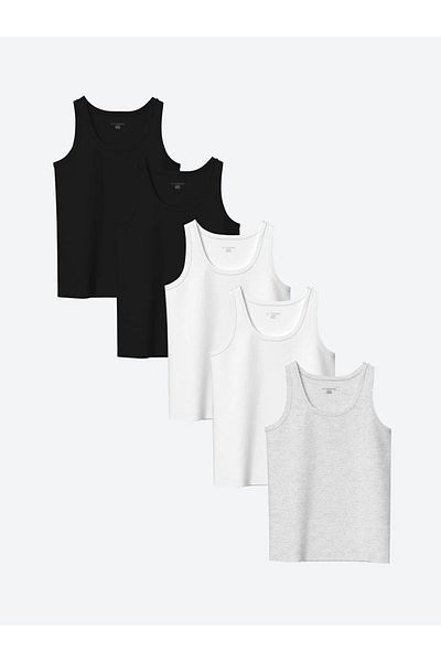 LC Waikiki Crew Neck Basic Boy's Undershirt 5-pack