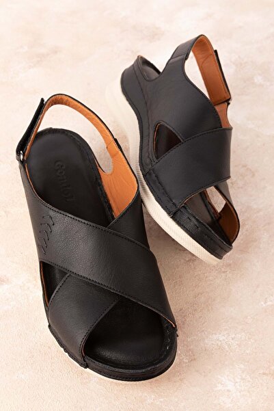 Gondol Жіночі шкіряні зручні сандалі для щоденного носіння Byz.413