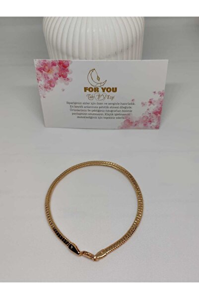 FOR YOU TAKI by Ezgi سوار نسائي إيطالي بسلسلة مضادة للتشوه ومضاد للحساسية