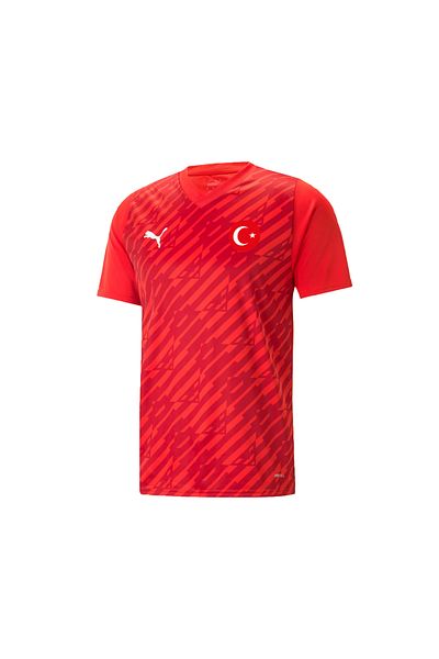 Puma Euro 2024 Turkey National Training T-shirt - Red Sports Jersey TUR-70537101