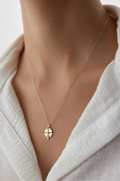 YAVUZ KUYUMCULUK 14 Ayar Altın Yonca Kolye