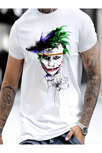 CLASSY.MODA Ανδρικό μπλουζάκι μονόπλευρο - Λευκό μπλουζάκι με κοντό μανίκι με λαιμόκοψη