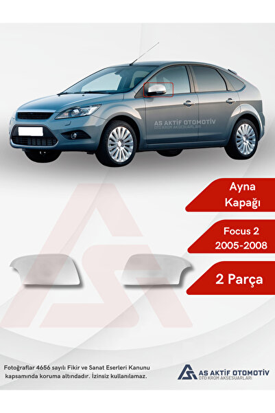 as aktif otomotiv oto krom aksesuarları Ford Focus 2HB 5D/SD/SW Ayna Kapağı (...