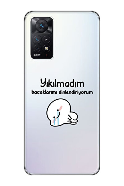 SUPER FRAME Xiaomi Redmi Note 11 PRO Uyumlu Yıkılmadım Tasarımlı Şeffaf Telef...