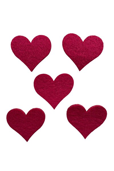 kalben accessories 20 قطعة من اللباد على شكل قلب - مادة اللباد