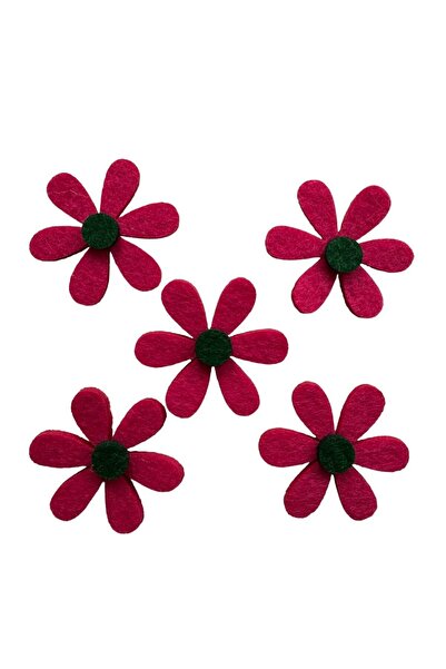 kalben accessories 20 قطعة من شخصيات الزهور اللباد - 4 سم، مادة اللباد