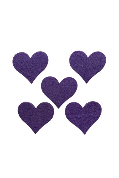 kalben accessories شكل قلب من اللباد 10 قطع - شكل اللباد، مادة اللباد، اللباد