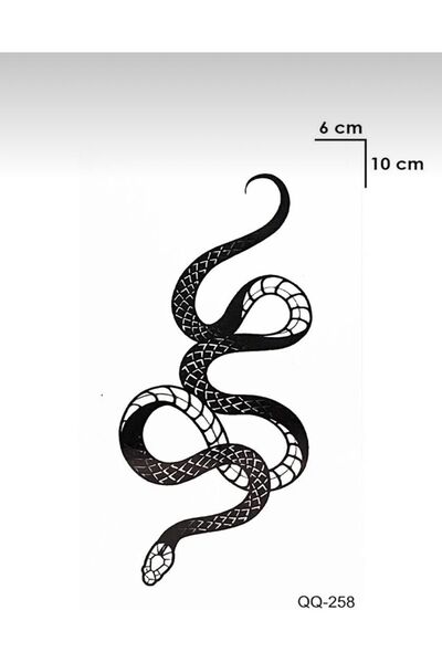 Be Best Unisex Yılan Desen Geçici Dövme CD482