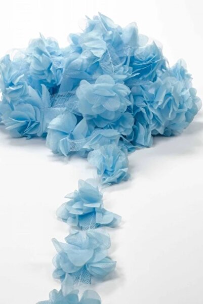 kalben accessories شريط زهور الورد الأزرق المقطوع بالليزر - 26 قطعة