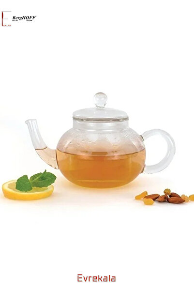 Berghoff Berghoff Teapot Water Heater - Authorized Evrekala 0.9 Lt Glass Tea Pot