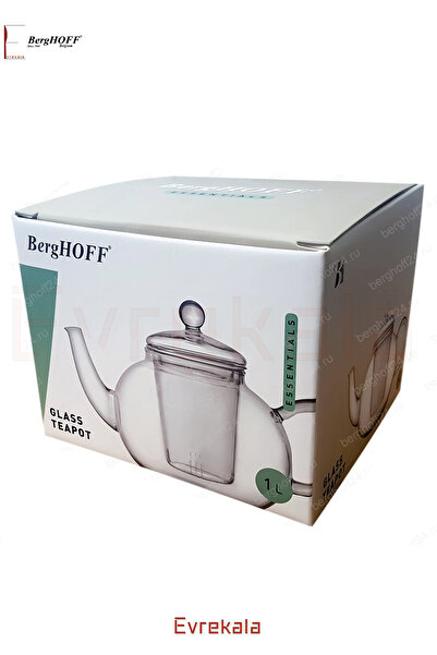 Berghoff Berghoff Teapot Water Heater - Authorized Evrekala 0.9 Lt Glass Tea Pot