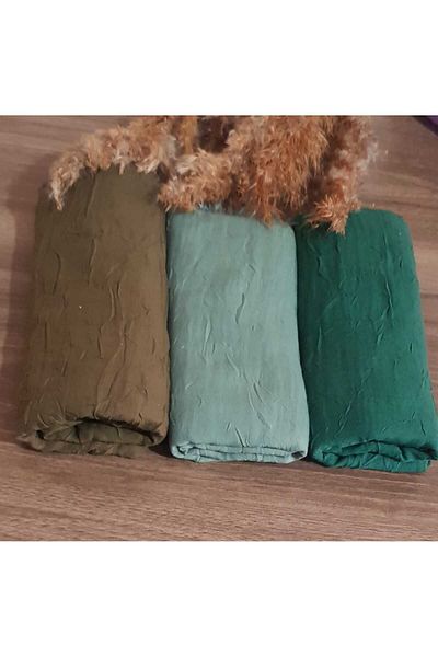 HAR-UM Ticaret Hijab Women's Bamboo Scarf Shawl Model-Set of 3