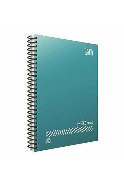 Gıpta Fresco Spiral A4 96 Sheets Checkered Plastic Notebook - Pack of 12 4936