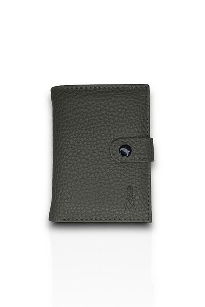 Roan 7 Colors, Minimal Card Holder&Wallet with Money Compartment,10 Transparent Card Compartments,Leather Men's Card Holder Wallet