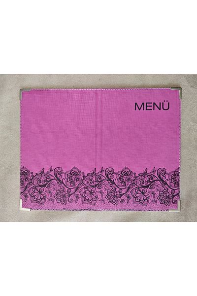 ankara menü A5 Menu - Transparent Acidate Design