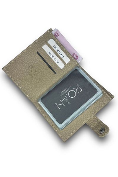 Roan 7 χρώματα, Θήκη για κέρματα, 10 διαφανείς θήκες για κάρτες Μίνιμαλ θήκη και πορτοφόλι, Δερμάτινο ανδρικό πορτοφόλι για κάρτες