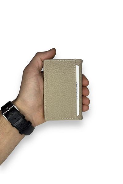 Roan Θήκη Vegan Cardholder Μινιμαλιστική Σχεδίαση Διαφανής Ανδρική θήκη πιστωτικής κάρτας και πορτοφόλι με τσέπη ταυτότητας