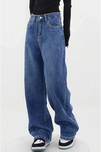 BROOD's Y2k Mavi Yıkamalı Baggy Jean