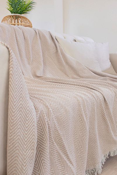 Tabu Home Husă de canapea țesută Cozy Comfort Bej