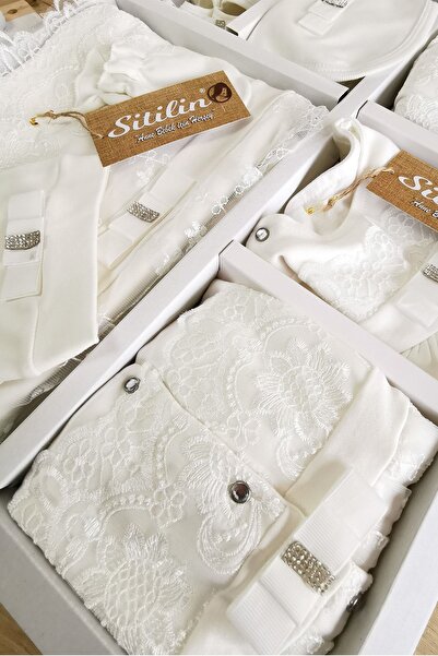 Sitilin French Lace 10-Piece Baby Girl Hospital Discharge Set - Stl4560