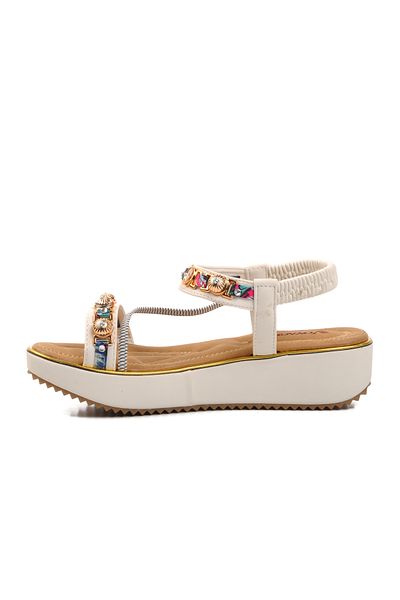 Voyager 9651 Model White Women's Sandals