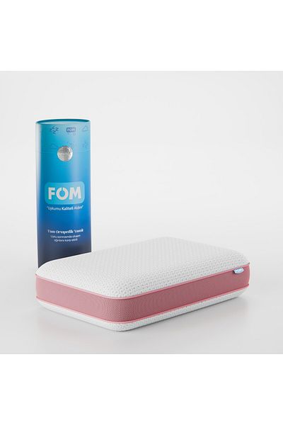 FOM Pernă Chubby cu efect de masaj ortopedic - 60x40x13, roz