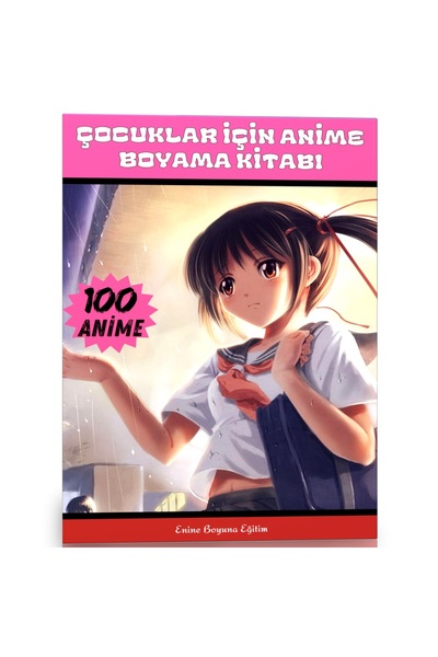 EBE Enine Boyuna Eğitim كتاب تلوين الرسوم المتحركة للأطفال 100 رسم أنيمي