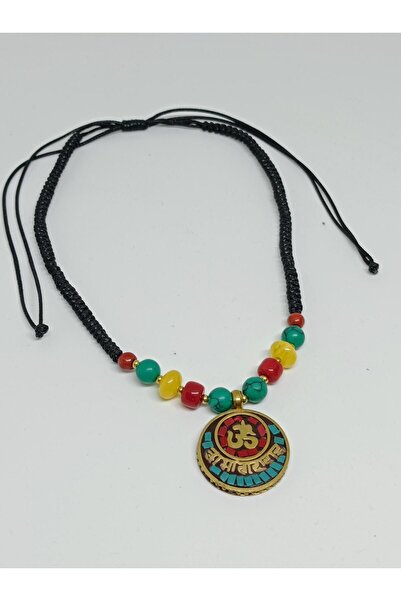 mama india alaçatı Om Sembollü Etnik Tasarım Otantik Bohem Makrome Doğal Taş ...