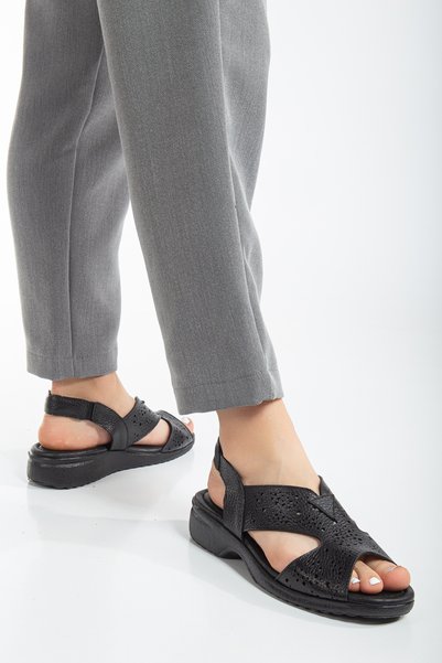 aka prestij ayakkabı comfort Prestige Women - Genuine Leather Lightweight Sandals