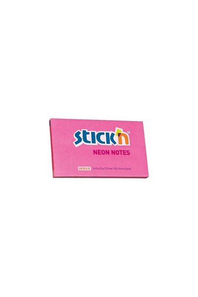 Gıpta Hopax Stickn 100 - Leaf Adhesive Neon Pink Note Paper 76x127 mm