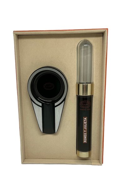 Romeo Y Julieta 2'li Set Metal Küllük + Nemlendiricili Metal Puro Tüpü