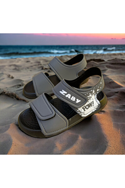 mustey Boys' Sandals - Soft Sole and Velcro Design