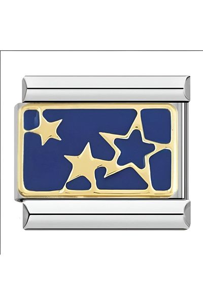 RoseCo00 Steel Italian Charm Bracelet Charm