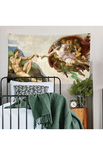 PASAJ HOME Michelangelo Adem'in Yaratılışı Duvar Örtüsü 150x75 Cm