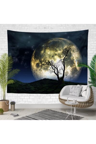 PASAJ HOME Ay Manzaralı Duvar Örtüsü