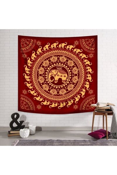 PASAJ HOME Fil Ve Lotus Duvar Örtüsü