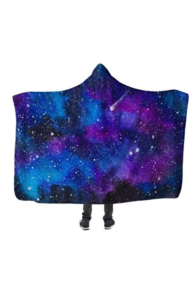 PASAJ HOME Nebula Galaksi Kapşonlu Battaniye