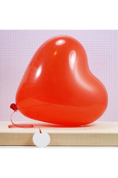 BalonEvi Red Color Heart Pastel Balloon 10 Pieces 12 Inch Valentine's Day, Birthday, Marriage Proposal Balloon Set