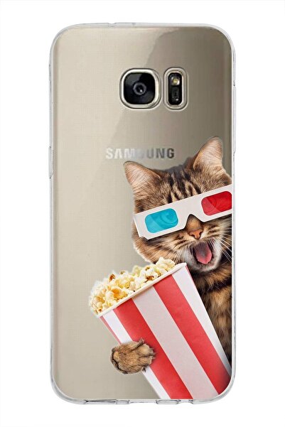 PrintiFy 1mm Slim Fit Cat 1 050B Printed Transparent Case Compatible with Sam...