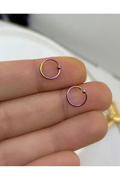 Arescollection 316L CERRAHİ ÇELİK TEK TOPLU HALKA HIZMA PİERCİNG