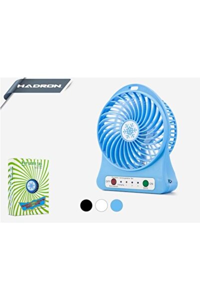 CARBOON Hd-2029 Bataryalı Fan 14*10,5 Cm Mini Vantilatör Masaüstü Mavi