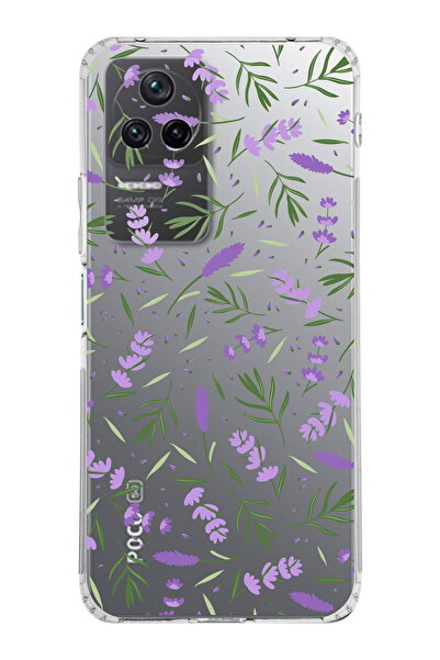 PrintiFy Xiaomi Poco F4 ile Uyumlu 1mm Slim Fit Water Color 3 Baskılı Şeffaf  Kılıf