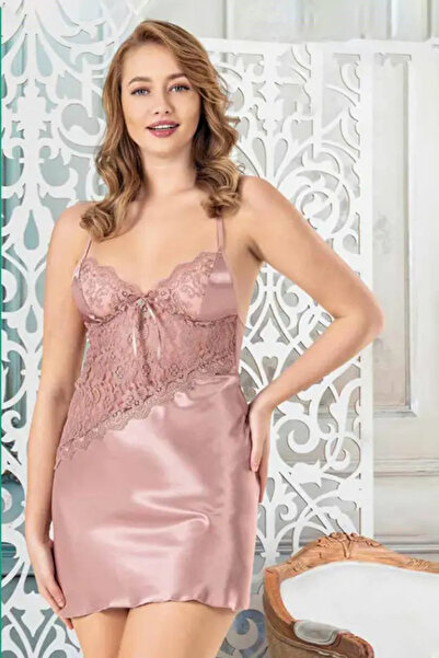 Viselya Σετ Δαντέλα τεμαχίων Νυχτικό από Βιζόν Σατέν