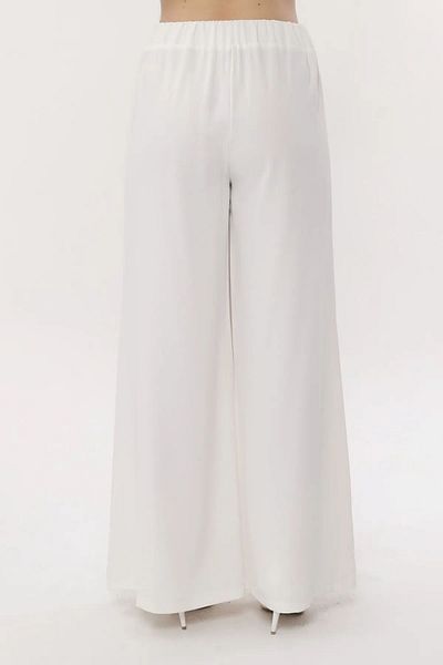Modabenna Comfortable Cut Crepe Fabric Women's Trousers - Elastic Waist