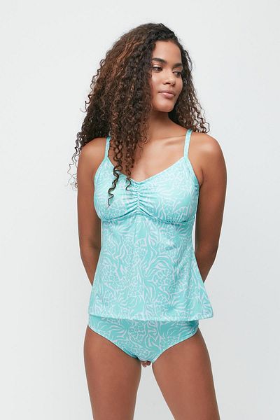 C&City Langer Tankini mit hoher Taille 7741 Blau