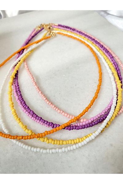SWORDS CONCEPT Set of Six Bead Necklaces