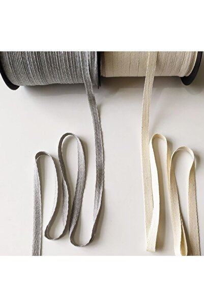 e tuhafiye 10 metri panglică îngustă cu țesătură în dungi de culoare crem