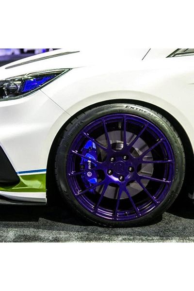 Brembo Focus 3 Compatible Caliper Cover Set of 4 Front Rear Blue Color 18 inch and Upper
