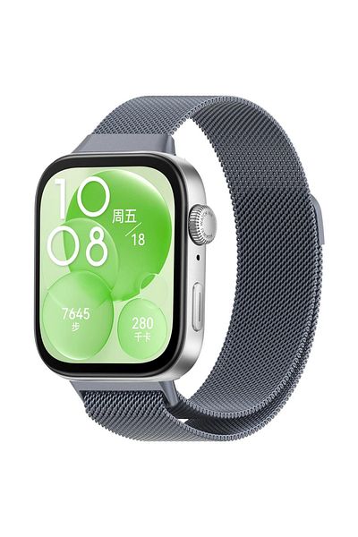 İncisoft Huawei Watch Fit 3 / Fit 4 / Fit 4 Pro متوافق مع حزام سلك ميلانو معدني منسوج من الفولاذ المقاوم للصدأ